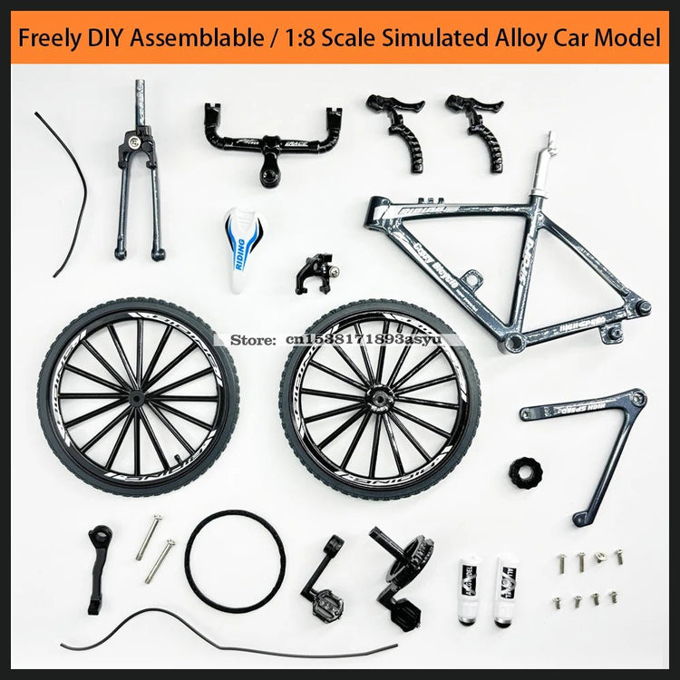 Mini 1:8 New Model Alloy Bicycle Diecast Finger Mountain Simulation Metal Bend Road Bike Collection Gifts Toys for children - GBTech