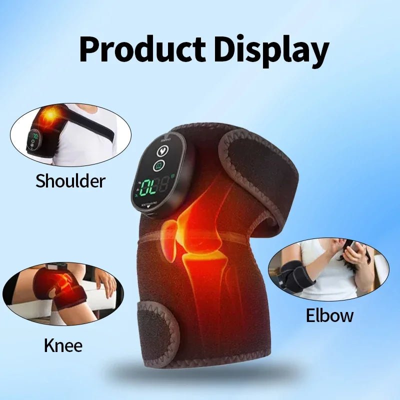 Elbow Massager Electric Heating Rechargeable Vibration Brace Knee Tennis Elbow Shoulder Joint Pain Thermal Therapy Massage Pad - GBTech