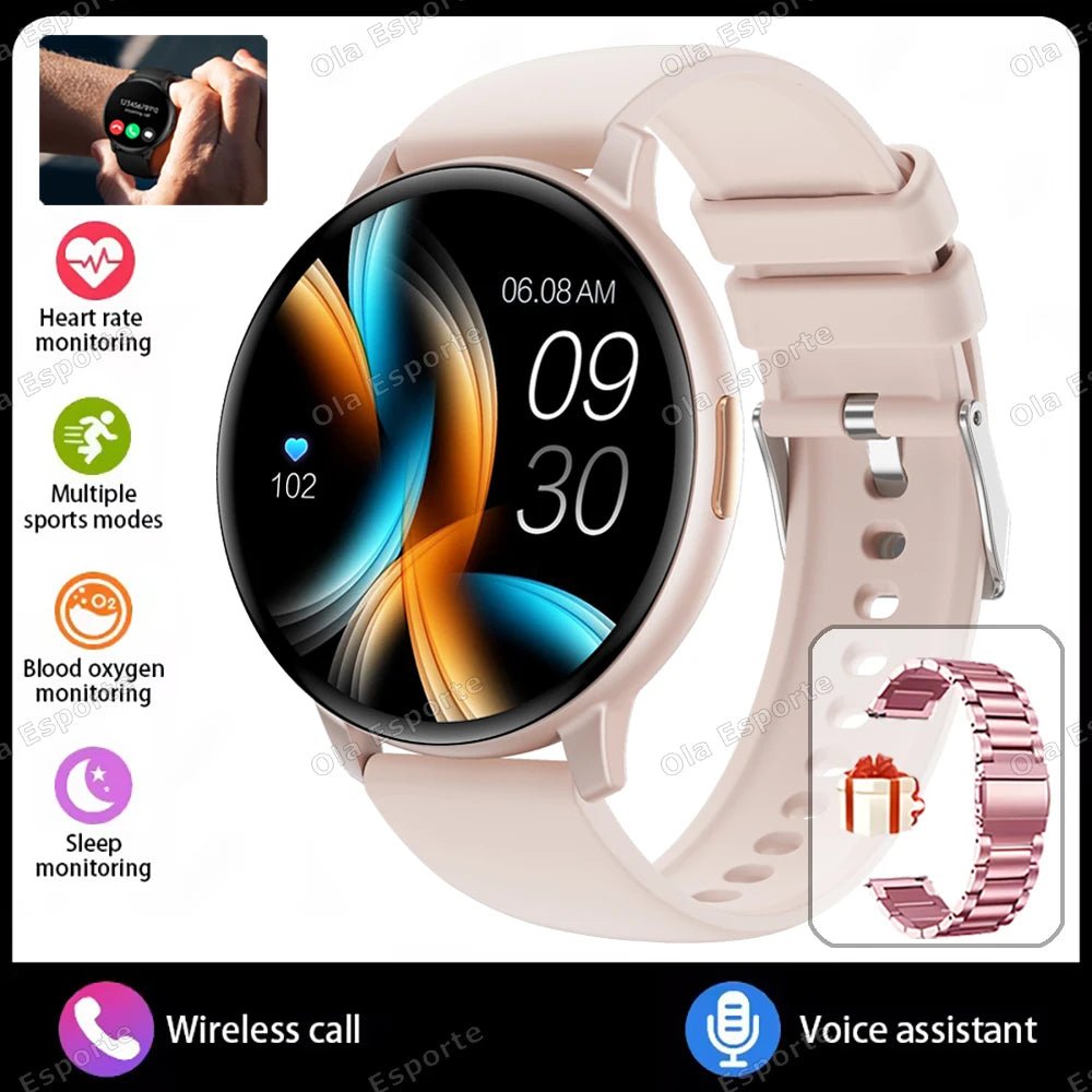 New Smart Watch 2025 Women Men Lady Gift Sports Fitness Watches Heart Rate Monitor BT Call Waterproof Smartwatch For Android IOS - GBTech