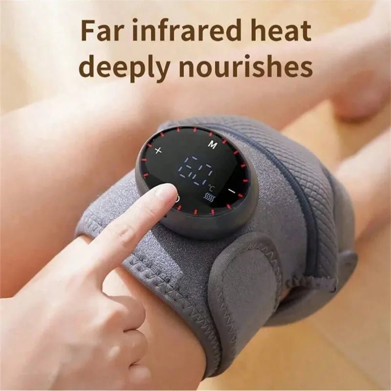 2/1PCS Rechargeable Heated Knee Massager, Adjustable 3D Fully Heated Knee Pad With Heating Mode And Adjustable Vibration - GBTech