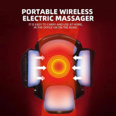 Rechargeable Knee Massager with Red Light Therapy - Heating & Vibration Pain Relief for Arthritis, Joint Stiffness and Muscle - GBTech