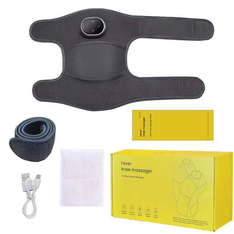 2/1PCS Rechargeable Heated Knee Massager, Adjustable 3D Fully Heated Knee Pad With Heating Mode And Adjustable Vibration - GBTech