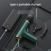 Massage Gun Portable Percussion Pistol Massager For Body Neck Deep Tissue Muscle Relaxation Gout Pain Relief Fitness - GBTech