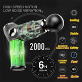 Massage Gun Deep Tissue Percussion Muscle Massager Fascial Gun For Pain Relief Body Neck Vibrator Fitness перкуссионный массажер - GBTech