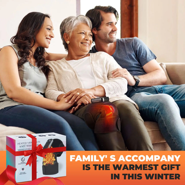 Electric Heated Vibration Knee Massage Pad 3 in 1 Massager for Shoulder Elbow Hot Compress Thermal Joint Brace Muscle Relaxation - GBTech