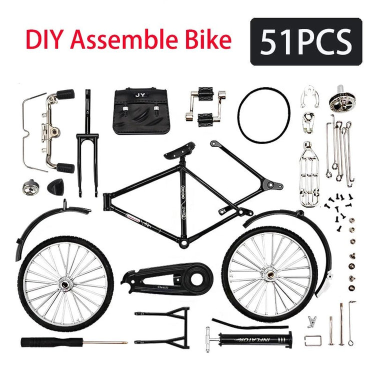 51PCS Mini Alloy Bicycle Model Metal Bike Sliding Assembled Version Simulation Collection Gifts for Children Toy - GBTech