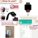 Smartwatch Men Women Wristwatches Smart Watch Message Fitness Monitor Bracelet Birthday Gift Electronic Clock For Android IOS - GBTech