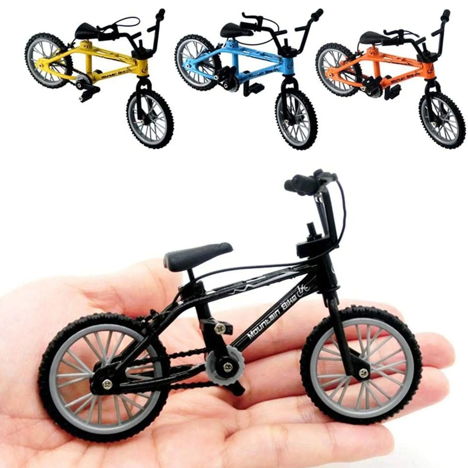 1pcs Retro Alloy Mini Finger BMX Bicycle Assembly Bike Model Toys Gadgets Gift Toys Model Mini Portable Bike For Kid - GBTech