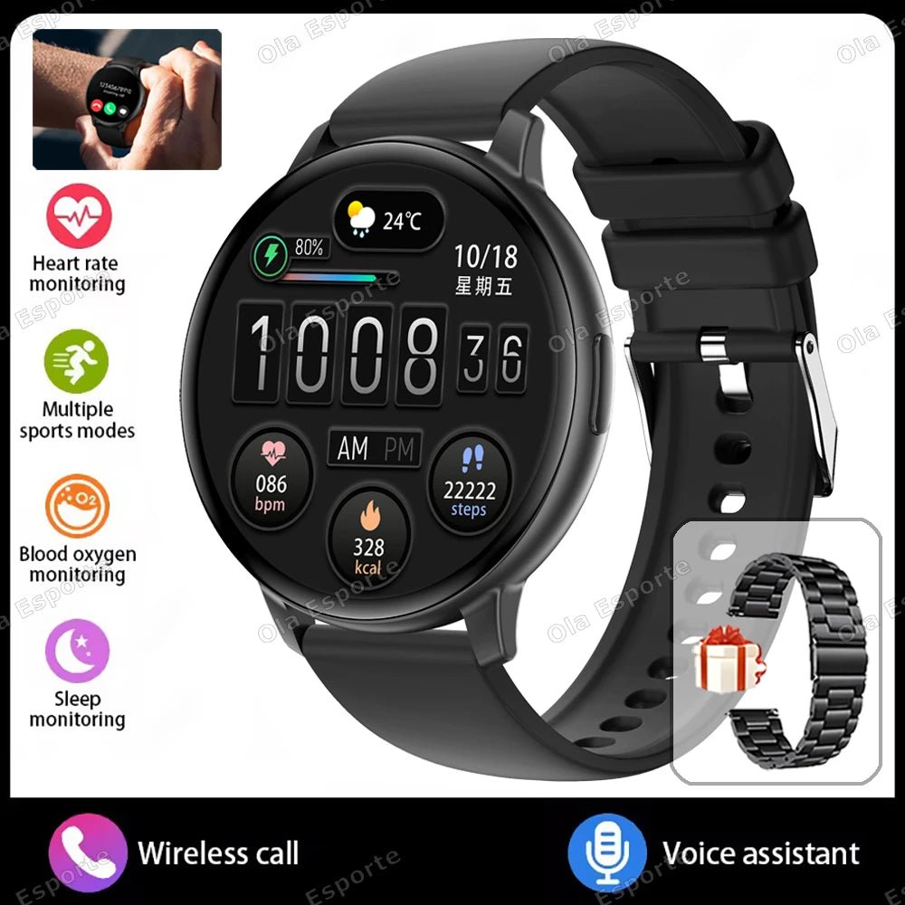 New Smart Watch 2025 Women Men Lady Gift Sports Fitness Watches Heart Rate Monitor BT Call Waterproof Smartwatch For Android IOS - GBTech