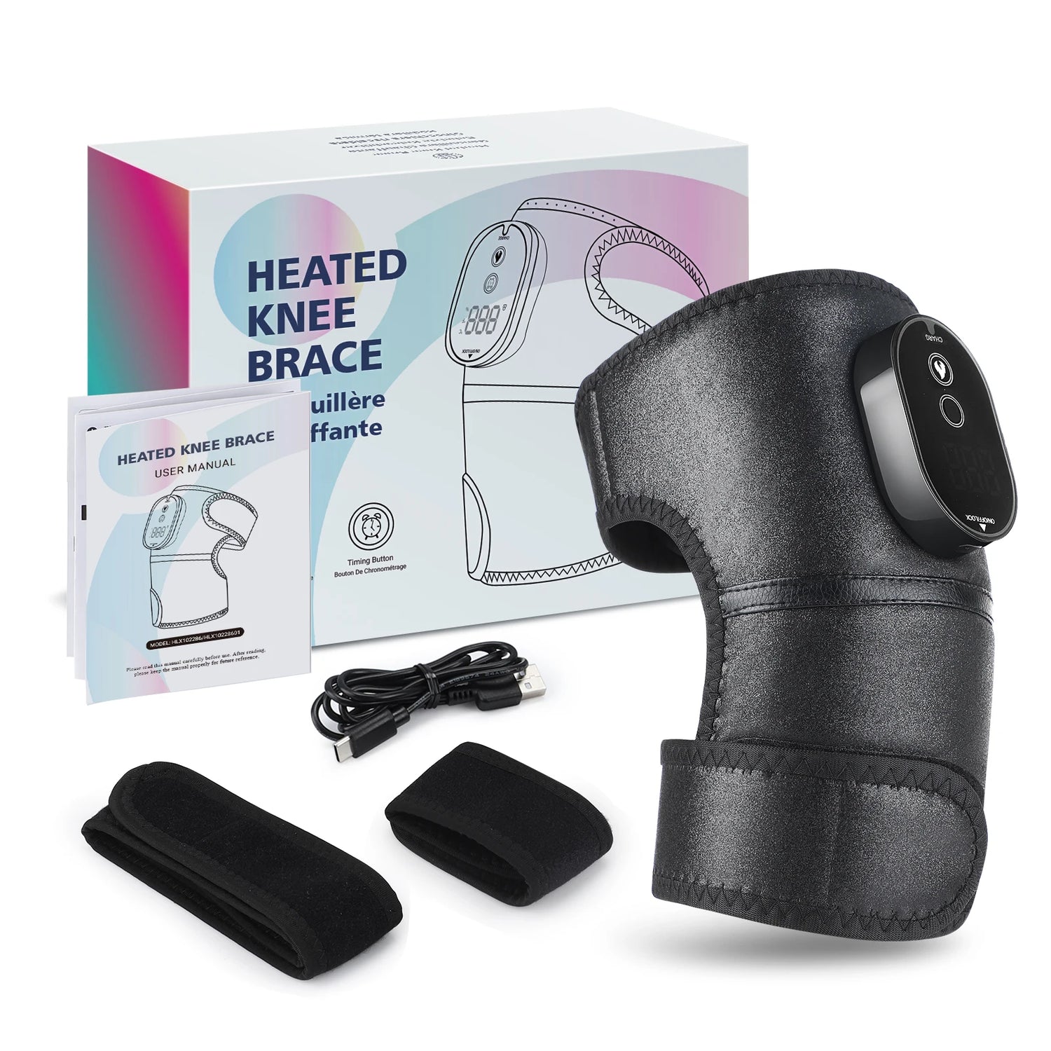 Electric Heating Knee Massager 3 Modes High Quality Knee Pads Support Adjustable Heating Knee Brace Belt Leg Shoulder Protector - GBTech