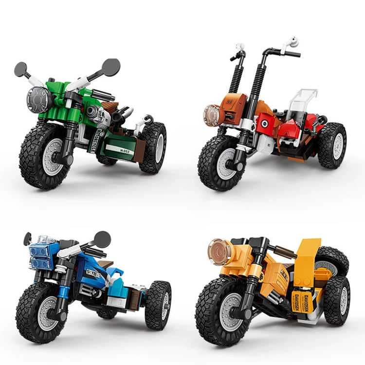 KNEW BUILT Electric Bicycle Scooter Model Mini Building Blocks Adorable & Educational Construction Toys - GBTech