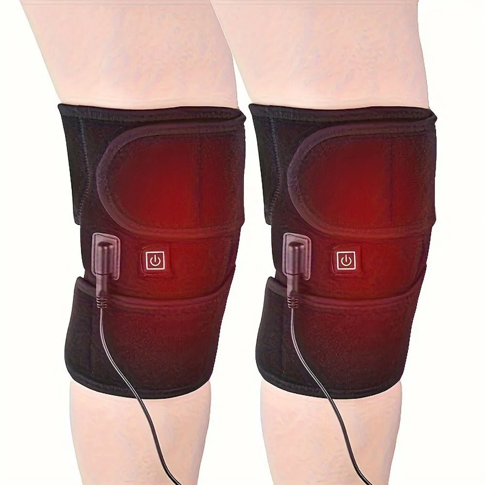 Electric Heated Knee Massager Knee Brace Adjustable Heated Knee Pad Legs Warm Winter Thermal Knee Support Arthritis Pain Relief - GBTech
