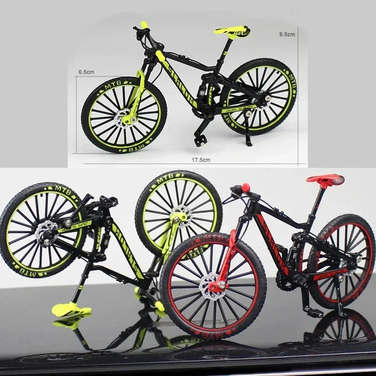 Mini Alloy MTB Racing Bike Toy Realistic Die Cast Metal Model for Thrilling Finger Racing Perfect for Adult and Kid Collectors - GBTech