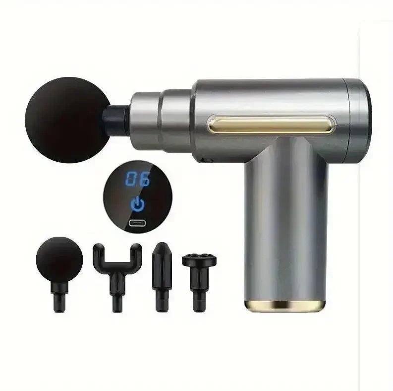 Mini Muscle Massage Gun Protable Body Massager Deep Handheld Percussion Massager for Body Back and Neck Leg - GBTech