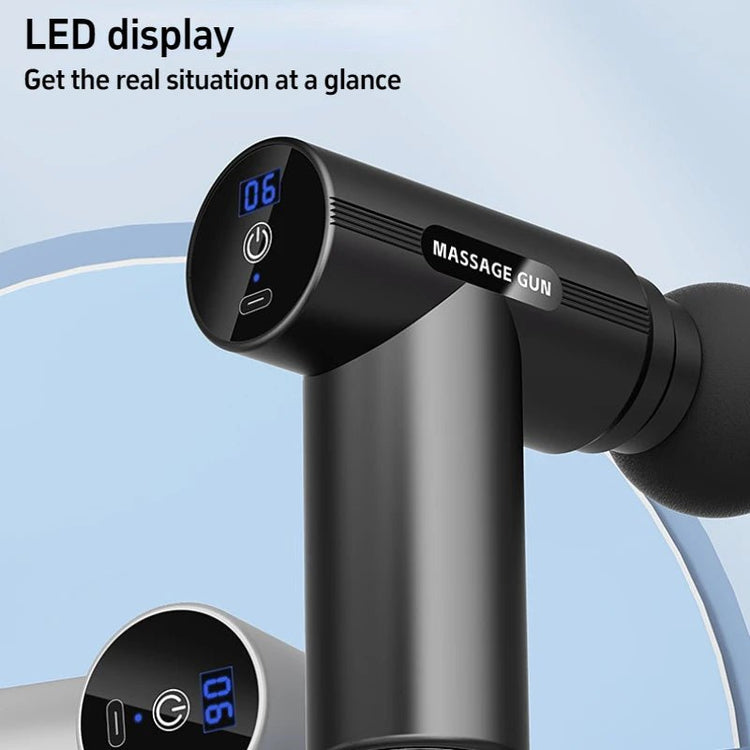 Fascial Massage Gun Electric Percussion Pistol Massager Body Neck Back Deep Tissue Muscle Relaxation Fitness Tool For Shoulder - GBTech