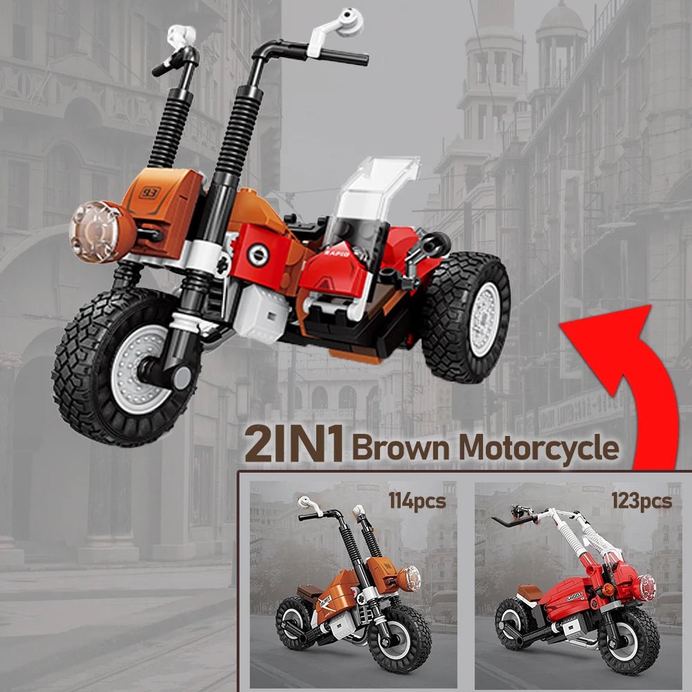 KNEW BUILT Electric Bicycle Scooter Model Mini Building Blocks Adorable & Educational Construction Toys - GBTech