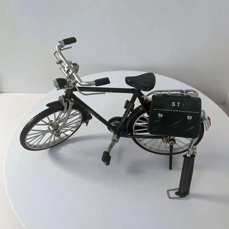 1:10 Model Mini Retro Alloy Bicycle Diecast Mountain Metal Bike With Inflation Pump Simulation Collection Gifts Toys for boys - GBTech