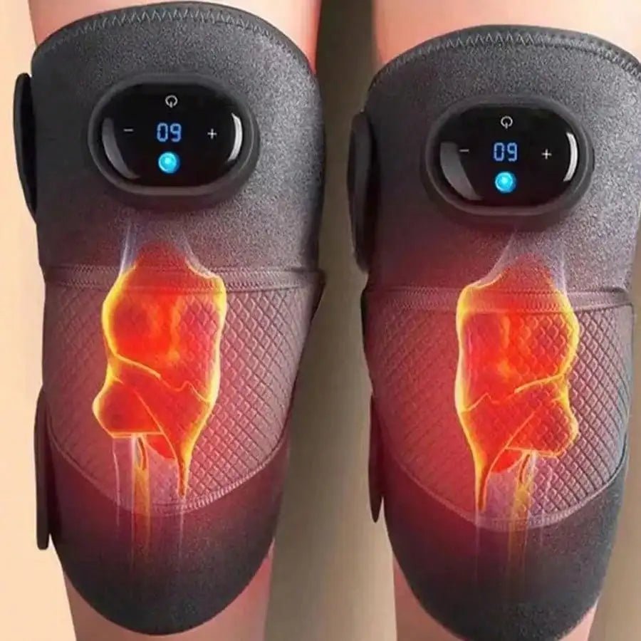 Heated And Vibrating Knee Massage Pad, heated knee massager - knee relaxation and warmth - GBTech