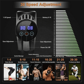 Y67A - Deep Muscle Massage Gun Electric Percussion Pistol Massager For Body Neck Back Leg Fitness Tool - GBTech