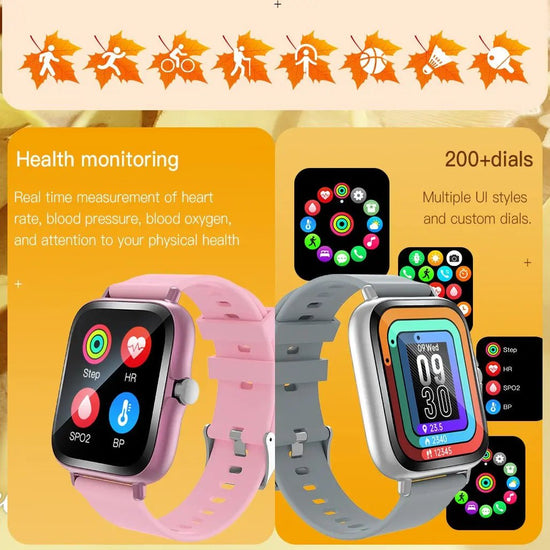 Sport Smart Watch Fitness Clock Health Monitor Waterproof Smartwatch Bluetooth Call Watches for Men Women IOS Xiaomi Huawei 2025 - GBTech