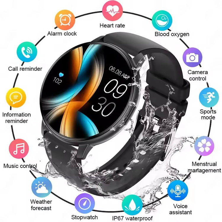 New Smart Watch 2025 Women Men Lady Gift Sports Fitness Watches Heart Rate Monitor BT Call Waterproof Smartwatch For Android IOS - GBTech