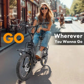 750W motor electric bicycle, 48V - 10ah lithium battery outing life travel 20 - inch durable urban commuting E - Bike - GBTech