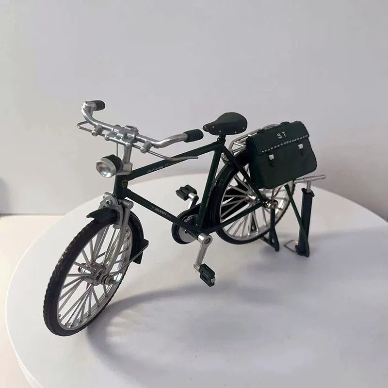 1:10 Model Mini Retro Alloy Bicycle Diecast Mountain Metal Bike With Inflation Pump Simulation Collection Gifts Toys for boys - GBTech