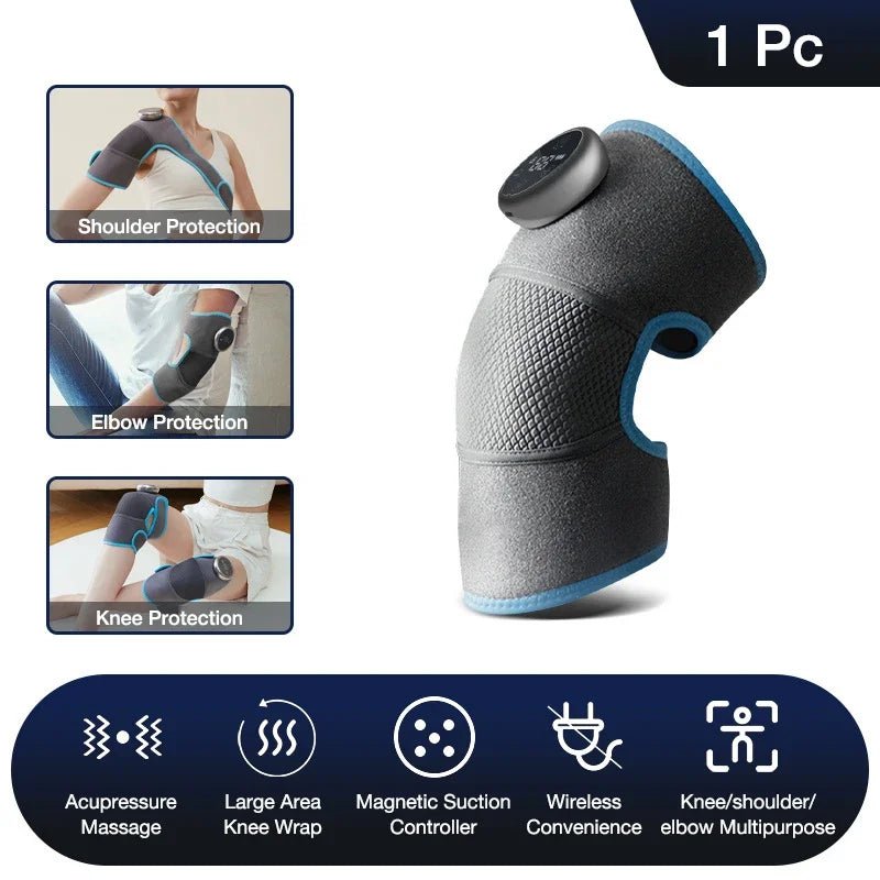 Heating Knee Massager Electric Shoulder Vibrating Massage Pad For Physiotherapy Leg Arthritis Elbow Joint Pain Relief Therapy - GBTech
