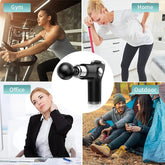 Massage Gun Deep Tissue Percussion Muscle Massager Fascial Gun For Pain Relief Body Neck Vibrator Fitness перкуссионный массажер - GBTech