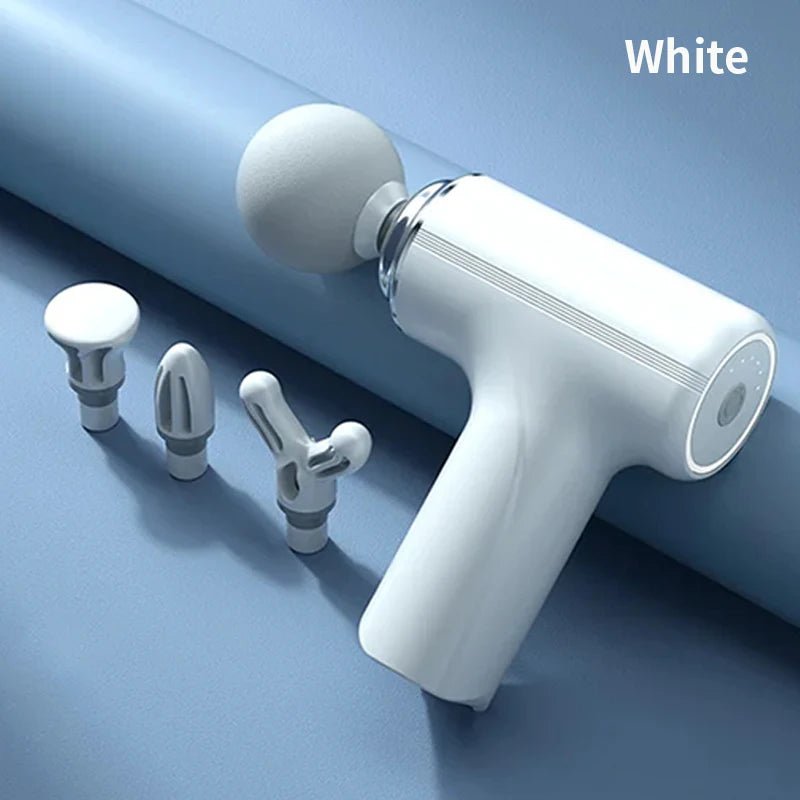 Portable AI Fascial Massage Gun Electric Percussion Massager Body Relaxation With 4 Replaceable Massage Head LED Night Light - GBTech