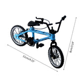 Q0KB Mini Finger Alloy Miniature MTB Bike Model DIY for Creative Simulation Mountain Cycling Kids Educational - GBTech
