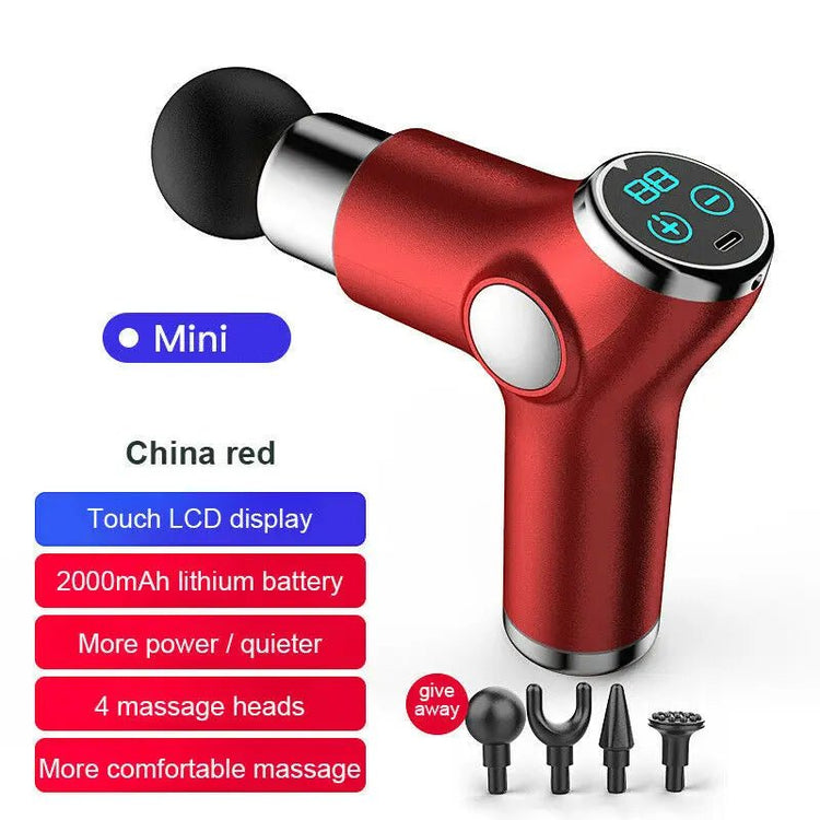 Massage Gun Deep Tissue Percussion Muscle Massager Fascial Gun For Pain Relief Body Neck Vibrator Fitness перкуссионный массажер - GBTech