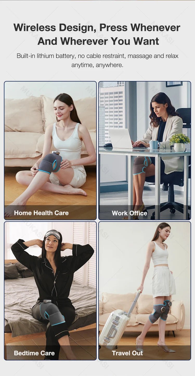 Heating Knee Massager Electric Shoulder Vibrating Massage Pad For Physiotherapy Leg Arthritis Elbow Joint Pain Relief Therapy - GBTech