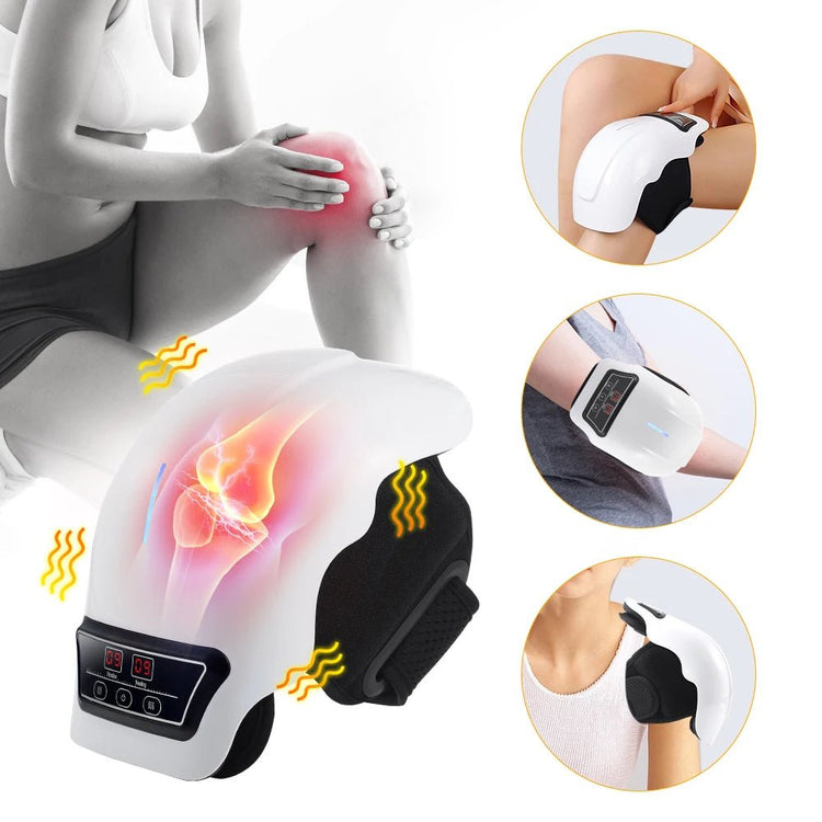 Electric Knee Massager 3 Gear Hot Compress Knee Massage Knee Support Pad Shoulder Massager Relive Joint Pain Rechargeable - GBTech