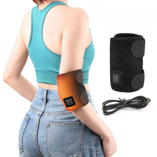 Electric Heated Knee Massager Brace Adjustable 3 Gear Temperature Elbow Protector Hot Compress Shoulder Protective Belt - GBTech