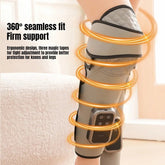 Wireless Knee and Calf Massager Heated Air Pressure 360° Wrap Portable Physiotherapy Device for Cold Legs Joints - GBTech