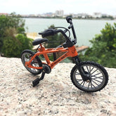 Q0KB Mini Finger Alloy Miniature MTB Bike Model DIY for Creative Simulation Mountain Cycling Kids Educational - GBTech