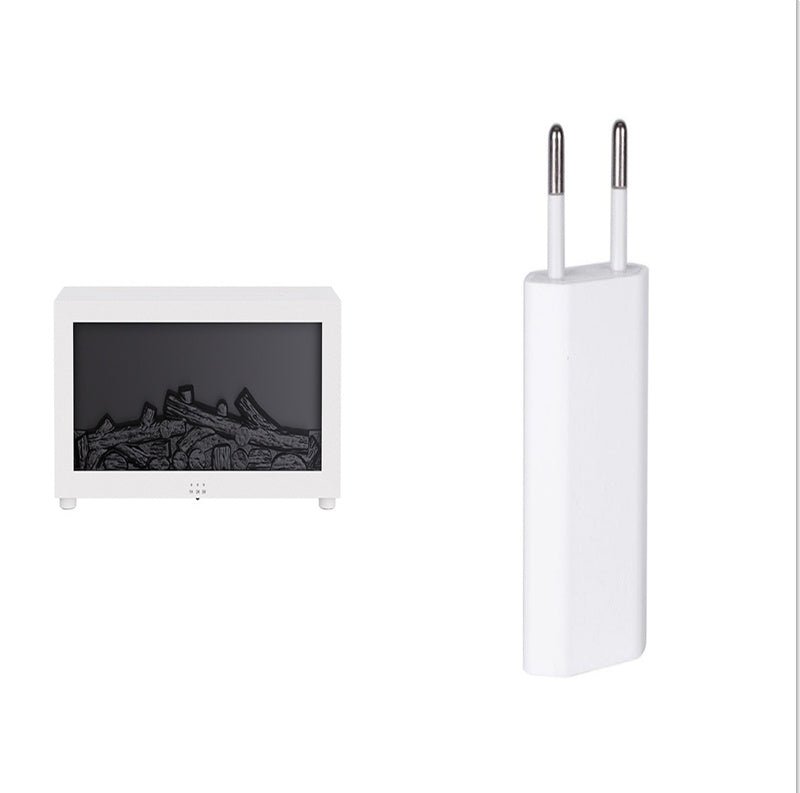 New Flame Aromatherapy Machine Colorful Essential Oil Diffuser Home Large Fog Volume Flame Humidifier 3D Flame Fireplace Machine - GBTech