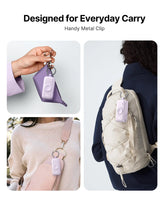 INIU P81 Snapgo Mini 5000Mah Power Bank with Keychain for Apple Watch Ultra SE 2/3 Series Iphone Air 8 ~ 17 Airpods Series 20W Built-In USB C Cable Fast Charge Portable Charger Travel EDC Battery Pack Phone Charger Valentine&