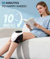 Cordless 360° Knee Massager with 1-Second Heat & Red Light Therapy for Joint Pain Relief, 3 Intensities Ideal for Athletes, Seniors, Active Adults