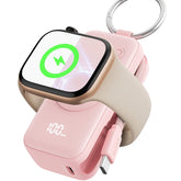 INIU P81 Snapgo Mini 5000Mah Power Bank with Keychain for Apple Watch Ultra SE 2/3 Series Iphone Air 8 ~ 17 Airpods Series 20W Built-In USB C Cable Fast Charge Portable Charger Travel EDC Battery Pack Phone Charger Valentine&