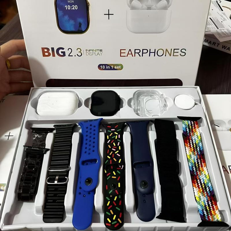 Smart Wearable Bundle Featuring Bluetooth Call Function, Daily Activity Tracking, Magnetic Charger, Multi Sport Support, Ios & Android Compatible with Extra Straps & Earphones – Valentine’S Edition