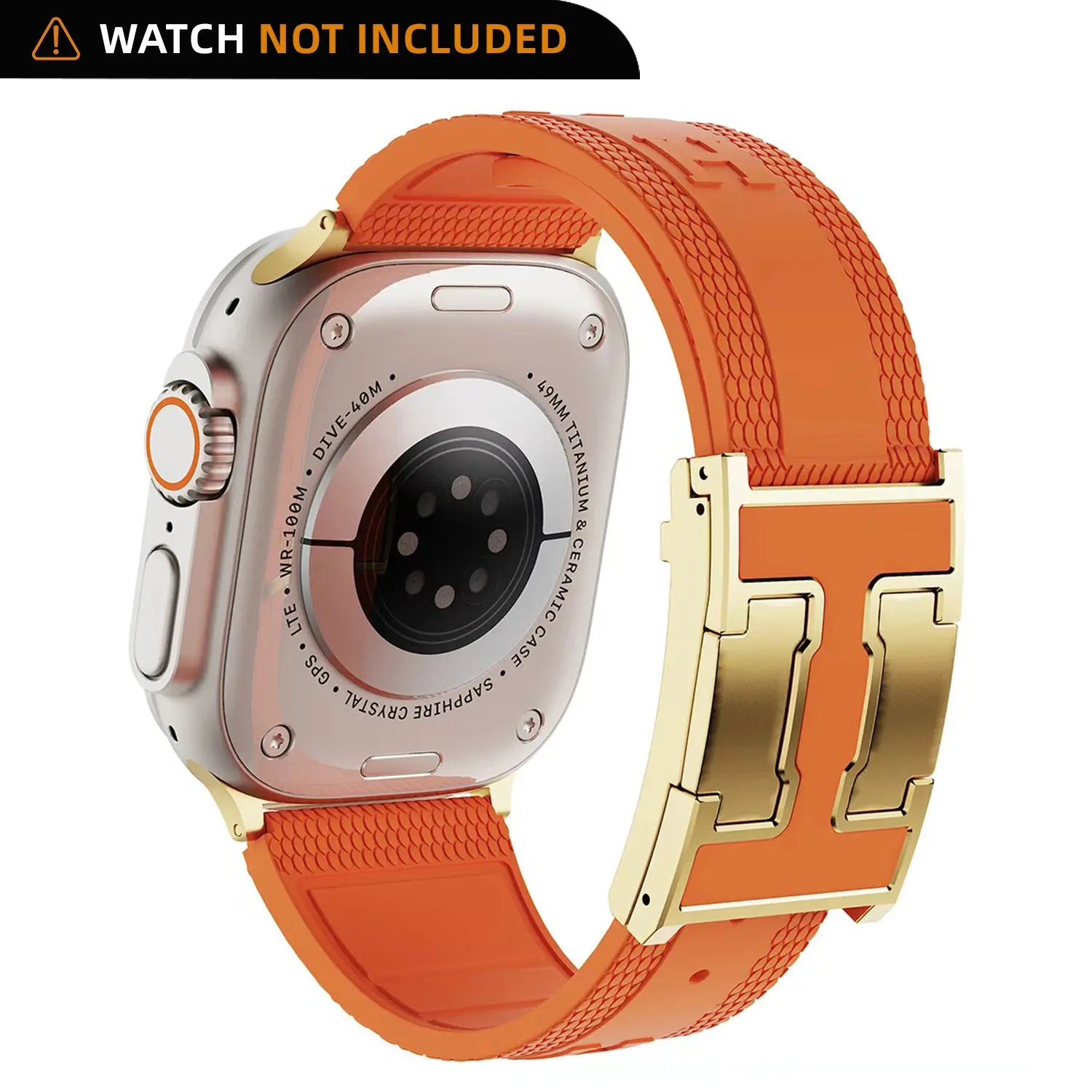 CRAZYGRASS Magnetic Silicone Band Designed for Professional Men All-Day Comfort Fit Simple Premium Strap Soft Durable Watchband Suitable for Smart Watch 44Mm/45Mm/46Mm/49Mm