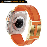 CRAZYGRASS Magnetic Silicone Band Designed for Professional Men All-Day Comfort Fit Simple Premium Strap Soft Durable Watchband Suitable for Smart Watch 44Mm/45Mm/46Mm/49Mm