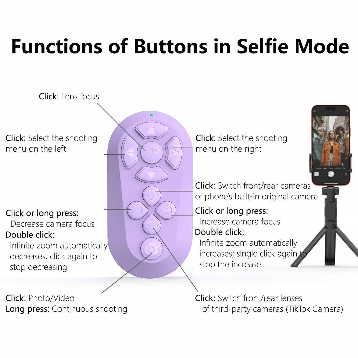 Elevate Your TikTok Experience with the Xring Bluetooth Remote: Effortless Scrolling, Volume Control, and Camera Shutter for iPhone & Android - 2026 Upgraded Version
