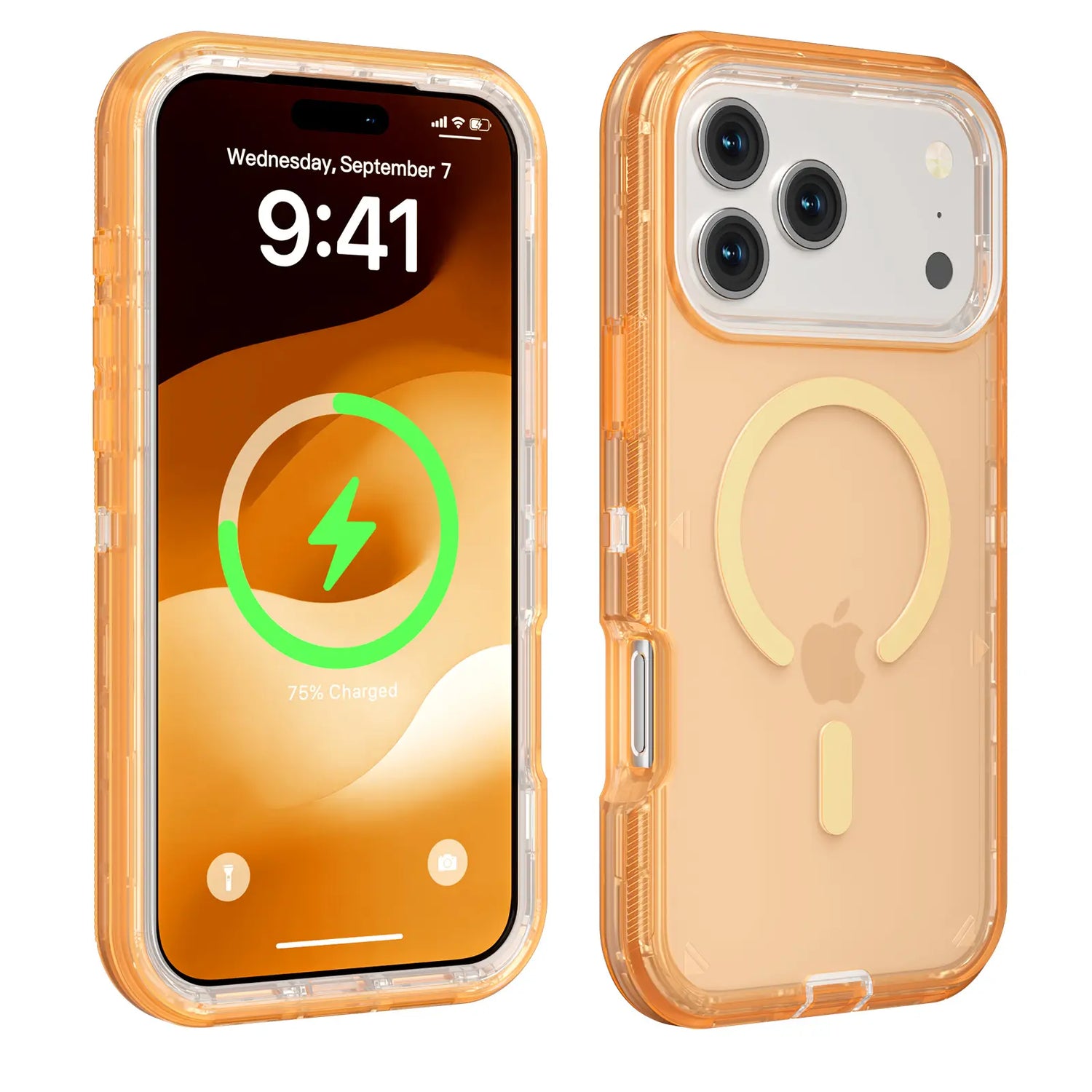 Magsafe Defender Multi-Layer Heavy Duty Shockproof Case for iPhone 17 Pro Max, 16, 15, 14, 13 - Magnetic Transparent Protective Cover