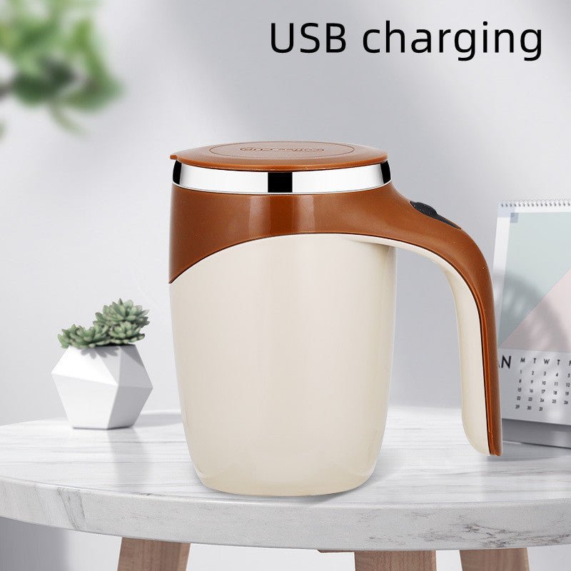 Rechargeable Model Automatic Stirring Cup Coffee Cup High Value Electric Stirring Cup Lazy Milkshake Rotating Magnetic Water Cup - GBTech