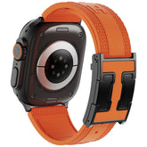 CRAZYGRASS Magnetic Silicone Band Designed for Professional Men All-Day Comfort Fit Simple Premium Strap Soft Durable Watchband Suitable for Smart Watch 44Mm/45Mm/46Mm/49Mm