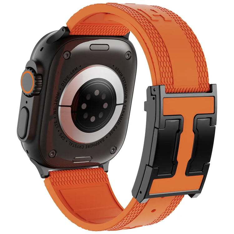 CRAZYGRASS Magnetic Silicone Band Designed for Professional Men All-Day Comfort Fit Simple Premium Strap Soft Durable Watchband Suitable for Smart Watch 44Mm/45Mm/46Mm/49Mm