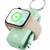 INIU P81 Snapgo Mini 5000Mah Power Bank with Keychain for Apple Watch Ultra SE 2/3 Series Iphone Air 8 ~ 17 Airpods Series 20W Built-In USB C Cable Fast Charge Portable Charger Travel EDC Battery Pack Phone Charger Valentine&